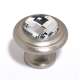 Crystal C211-CLR/SN Traditional Knob in Satin Nickel