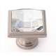 Crystal C212-CLR/SN Traditional Knob in Satin Nickel