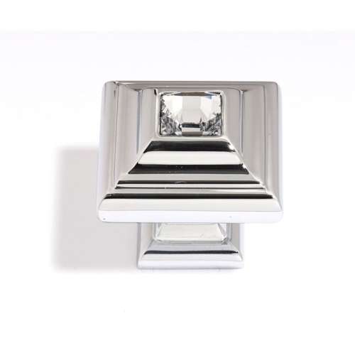 Crystal C213-CLR/PC Traditional Knob in Polished Chrome
