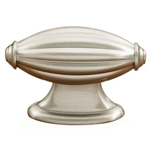 Knob Traditional 2-3/16-in in Satin Nickel