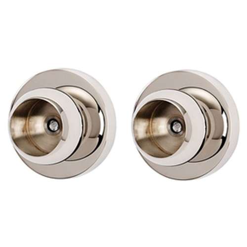 Modern Shower Rod Brackets 2-in in Polished Nickel