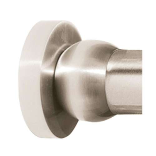 Modern Shower Rod Brackets 2-in in Satin Nickel