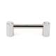 Contemporary Crystal C715-3-PN Crystal Pull Modern in Polished Nickel