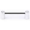 Contemporary Crystal C715-35-PC Crystal Pull Modern in Polished Chrome