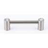 Contemporary Crystal C715-35-SN Crystal Pull Modern in Satin Nickel