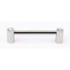 Contemporary Crystal C715-4-PN Crystal Pull Modern in Polished Nickel