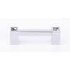 Contemporary Crystal C718-3-PC Crystal Pull Modern in Polished Chrome