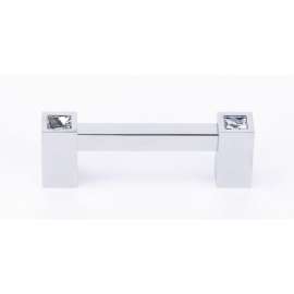 C718-3 Contemporary Crystal Crystal Pull Modern