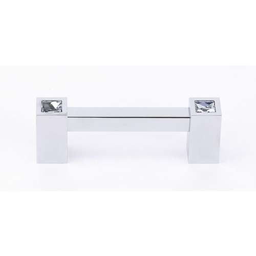 C718-3 Contemporary Crystal Crystal Pull Modern