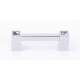 Contemporary Crystal C718-3-PC Crystal Pull Modern in Polished Chrome