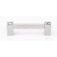 Contemporary Crystal C718-35-PN Crystal Pull Modern in Polished Nickel