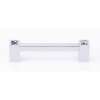 Contemporary Crystal C718-4-PC Crystal Pull Modern in Polished Chrome