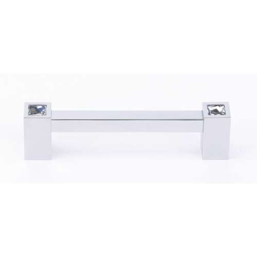 C718-4 Contemporary Crystal Crystal Pull Modern