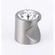 Contemporary Crystal C824-1-SN Crystal Knob Modern 1-in in Satin Nickel