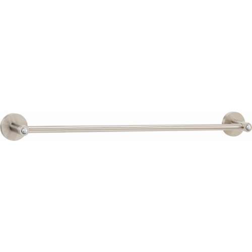 Contemporary I Crystal C8320-18-SN Modern Towel Bar in Satin Nickel