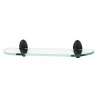 Classic Traditional A8050-24-BRZ 24-in Glass Shelf with Brackets Traditional in Bronze