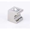 Crystal Knob Modern 3/4-in in Polished Nickel