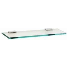 18-in Glass Shelf with Brackets Modern