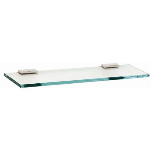 Arch A7550-24-PN 24-in Glass Shelf with Brackets Modern in Polished Nickel
