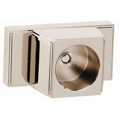 Modern Shower Rod Brackets 2-1/2-in in Satin Nickel