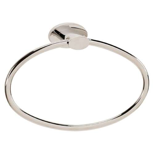 Modern Towel Ring 7-7/8-in in Polished Nickel