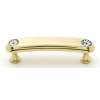 Crystal C211-3-PB Pull Traditional in Polished Brass