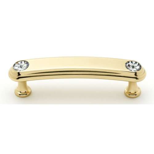 Crystal C211-3-PB Pull Traditional in Polished Brass