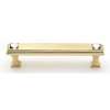 Crystal C213-4-PB Pull Traditional in Polished Brass