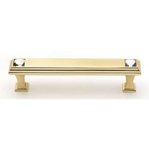 Crystal C213-4-PB Pull Traditional in Polished Brass