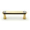 Crystal C214-3-PB Pull Traditional in Polished Brass