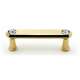 Crystal C214-3-PB Pull Traditional in Polished Brass