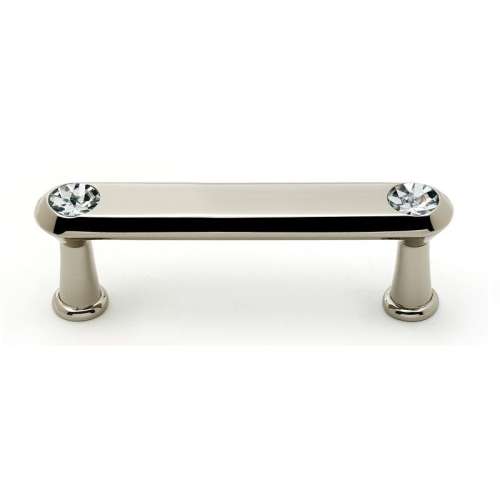 Crystal C214-3-PN Pull Traditional in Polished Nickel