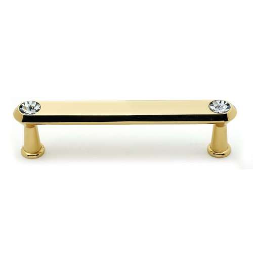 Crystal C214-4-PB Pull Traditional in Polished Brass