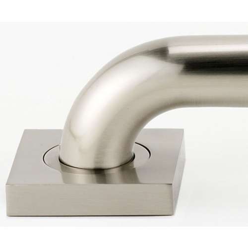 Grab Bar Brackets Modern 2-3/4-in in Satin Nickel