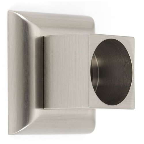 Modern Shower Rod Brackets 2-3/8-in in Satin Nickel