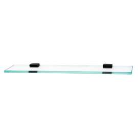 A7450-24 Manhattan 24-in Glass Shelf with Brackets Modern