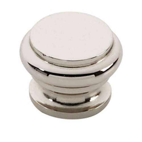 Knob Traditional 1/2-in in Polished Nickel