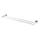 Double Towel Bar Modern in Polished Chrome