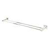 Double Towel Bar Modern in Polished Nickel