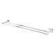 Double Towel Bar Modern in Polished Nickel