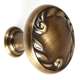 Ornate A3650-14-AE Knob Traditional 1-1/4-in in Antique English