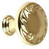 Ornate A3650-14-PB Knob Traditional 1-1/4-in in Polished Brass