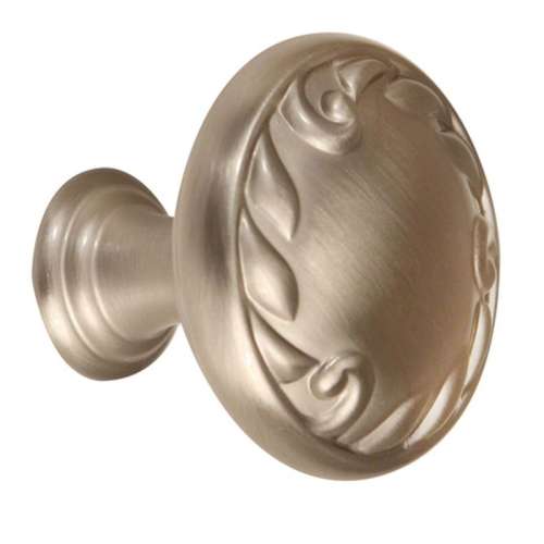 Ornate A3650-38-SN Knob Traditional 1-1/2-in in Satin Nickel
