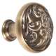 Ornate A3651-38-AE Knob Traditional 1-1/2-in in Antique English