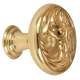 Ornate A3651-38-PB Knob Traditional 1-1/2-in in Polished Brass