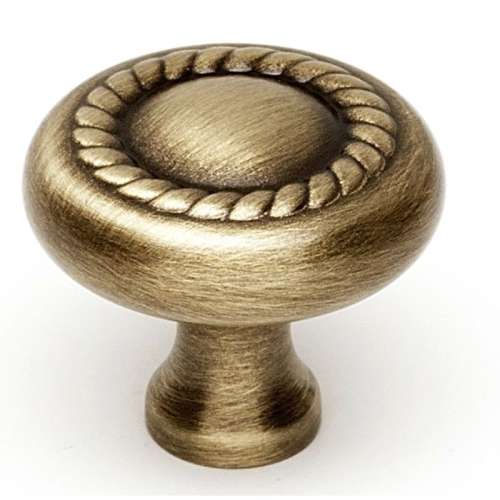 Rope A812-1-AE Knob Traditional 1-in in Antique English
