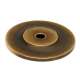 Knob Backplate Traditional 1-1/4-in in Antique English Matte