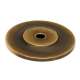 Knob Backplate Traditional 1-1/2-in in Antique English Matte