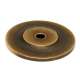 Knob Backplate Traditional 1-3/4-in in Antique English Matte
