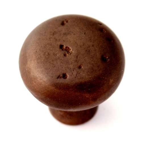 Knob Rustic 1-1/2-in in Dark Bronze